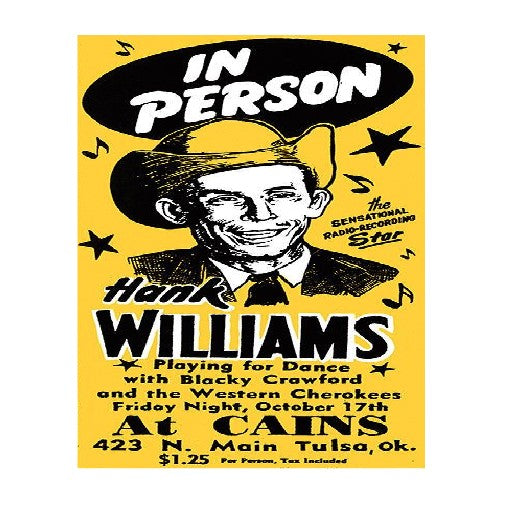 MS228 Vintage Style Metal Sign Hank Williams
