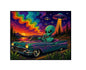 MS817 Vintage Style Metal Sign Funny Alien Sign