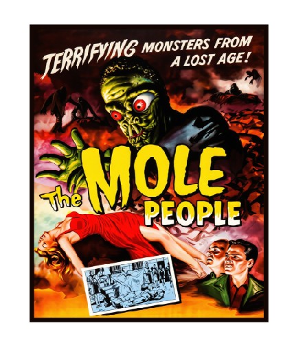 Vintage Style Metal Sign Horror Film The Mole People MS939