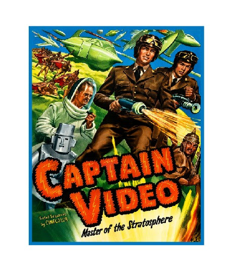 Vintage Style Metal Sign Space Movie Captain Video MS894