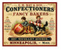 Vintage Style Metal Sign Confectioners MS961