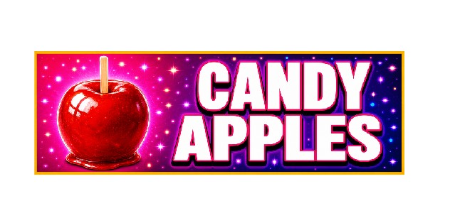 SS32 Metal Sign Candy Apples