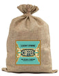 BUR49 Burlap Bag Vintage Style Bag Coffee Lucky Strike