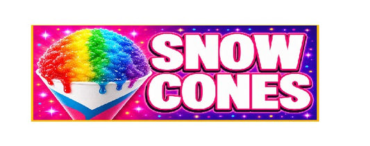 SS20 Metal Sign Snow Cones