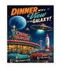 MS456 Vintage Style Metal Sign Dinner View