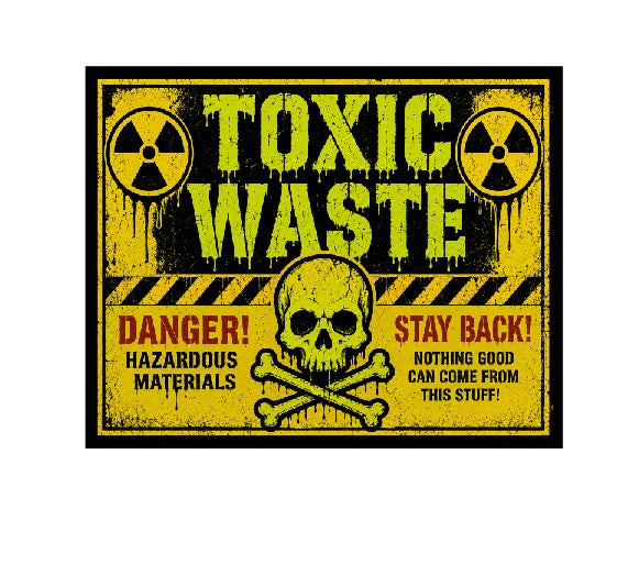 Vintage Style Metal Sign Toxic Waste MS929