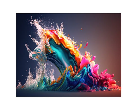 MS273     Metal Sign Wall Art Splash