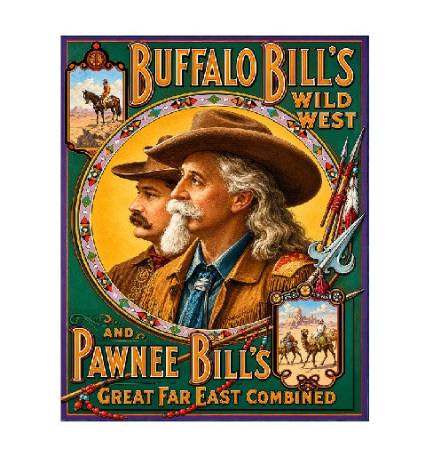 MS178 Crate Label Vintage Style Sign Metal Wall Deco Buffalo Bill