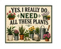 MS452 Vintage Style Metal Sign Plants