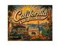 MS594 Vintage Style Metal Sign California
