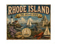 MS645 Vintage Style Metal Sign Rhode Island
