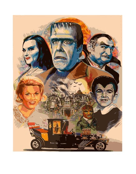 MS277  Metal Sign Wall Art The Munsters