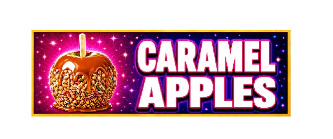 SS33 Metal Sign Caramel Apples