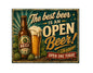 MS683 Vintage Style Metal Sign Funny Beer Sign