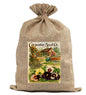 BUR101 Burlap Bag Vintage Style Bag Garden Seeds Pansies BUR101