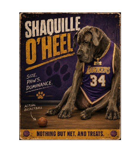 MS568 Vintage Style Metal Sign Funny Dog Sign