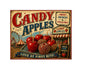 MS720 Vintage Style Metal Sign Candy Apples