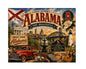 MS587 Vintage Style Metal Sign Alabama
