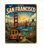 MS390 Vintage Style Metal Sign San Francisco