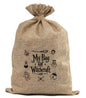 BUR73 Burlap Bag Vintage Style Bag Witchcraft Bag
