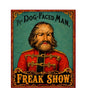 MS839 Vintage Style Metal Sign Dog Faced Man