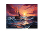 MS265 Metal Sign Wall Art Pirate Ship
