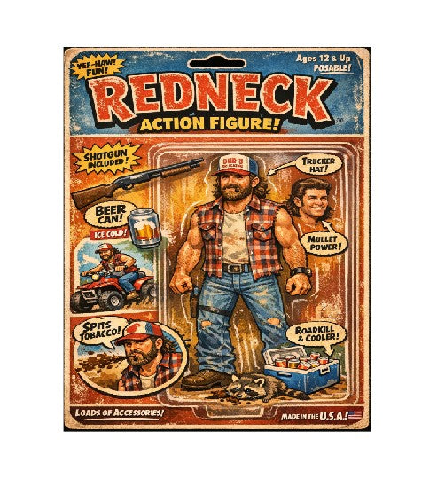 MS370 Retro Style Funny Metal Sign The Redneck