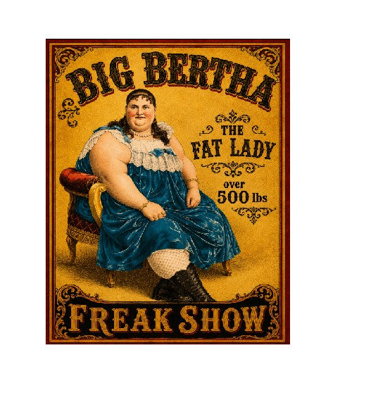 MS841 Vintage Style Metal Sign The Fat Lady