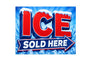 MS435 Vintage Style Metal Sign Ice Sold Here