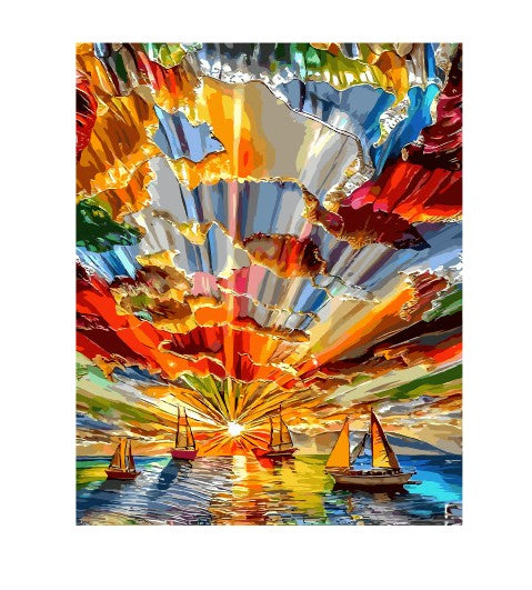 MS380 Wall Art Metal Sign Sail Boats