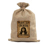 BUR82  Burlap Bag Vintage Style Bag Wanted Cochise