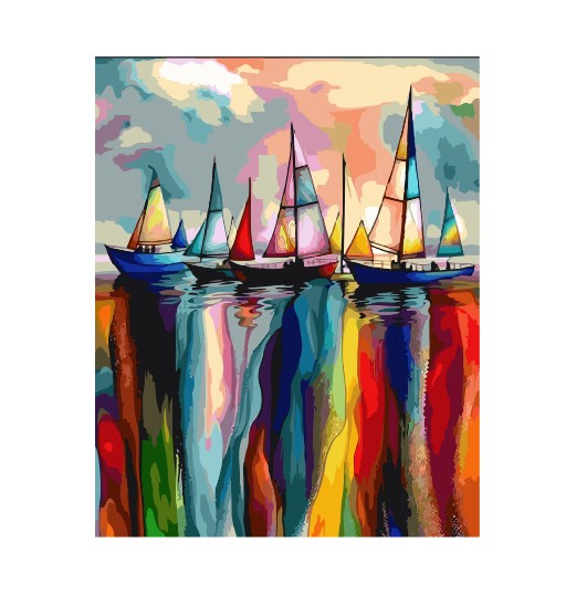 MS381 Wall Art Metal Sign Sail Boats