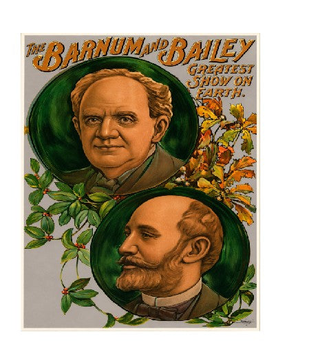 MS342 Vintage Style Metal Sign Barnum And Bailey