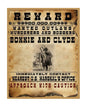 MS508 Vintage Style Metal Sign Reward Bonnie and Clyde