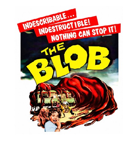 Vintage Style Metal Sign Horror Film The Blob MS889