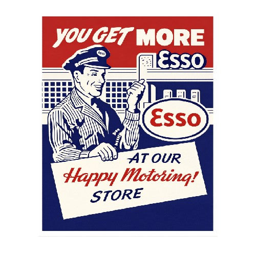MS310 Vintage Style Metal Sign Esso MS310