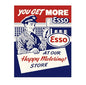 MS310 Vintage Style Metal Sign Esso MS310