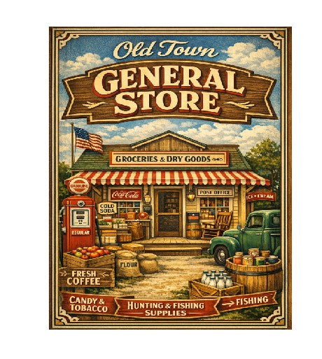 MS292 Vintage Style Metal Sign General Store