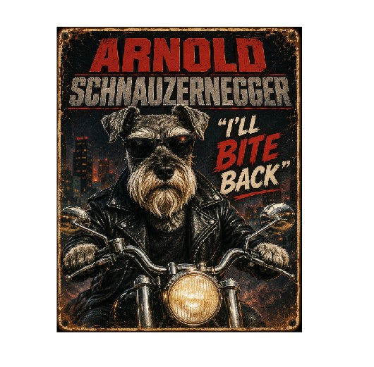 MS561 Vintage Style Metal Sign Funny Dog Sign