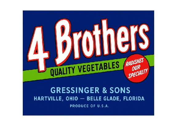 MS825 Vintage Style Metal Sign Vegetables