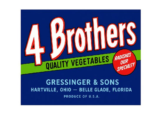 MS825 Vintage Style Metal Sign Vegetables