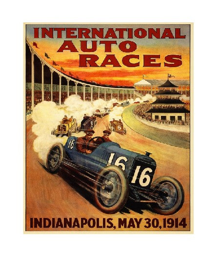 MS306 Vintage Style Metal Sign Auto Racing