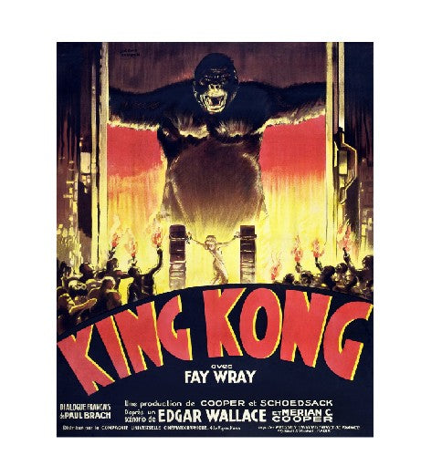 MS290 Vintage Movie Metal Sign King Kong