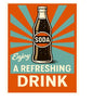 MS324 Vintage Style Metal Sign Soda