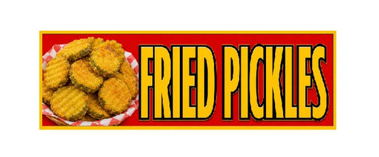 SS37 Metal Sign Fried Pickles
