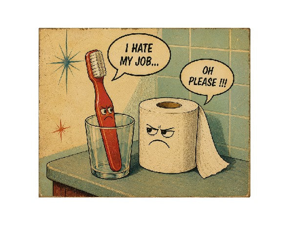 MS516 Vintage Style Metal Sign Funny Bathroom Sign