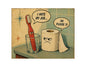 MS516 Vintage Style Metal Sign Funny Bathroom Sign