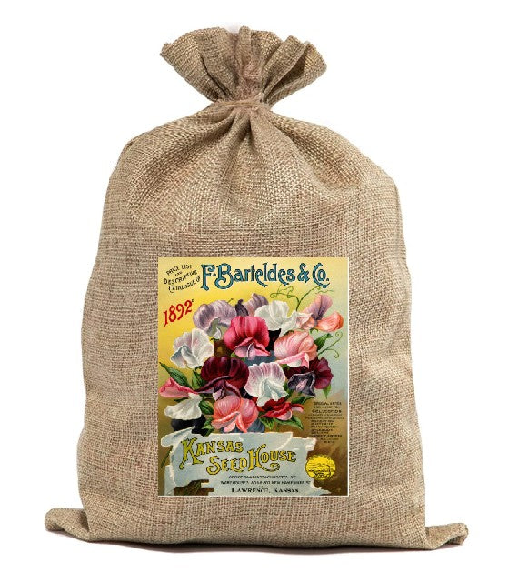 BUR104  Burlap Bag Vintage Style Bag Garden Seeds Farm and Garden BUR104