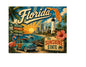MS600 Vintage Style Metal Sign Florida