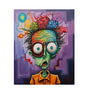 MS378 Wall Art Metal Sign Crazy Face